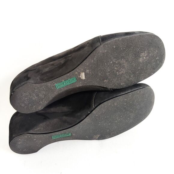 Josef Seibel Black Suede Leather Slip On Hidden Wedge Loafer Womens Size 39 / 8 - Picture 8 of 11